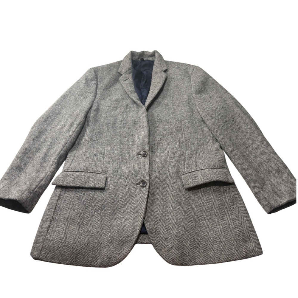 J.Crew Ludlow Blazer 42R Grey Herringbone Yorkshire Tweed by Moon Sport Coat